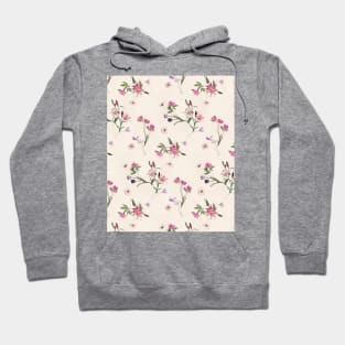 Scattered Floral on Cream Hoodie